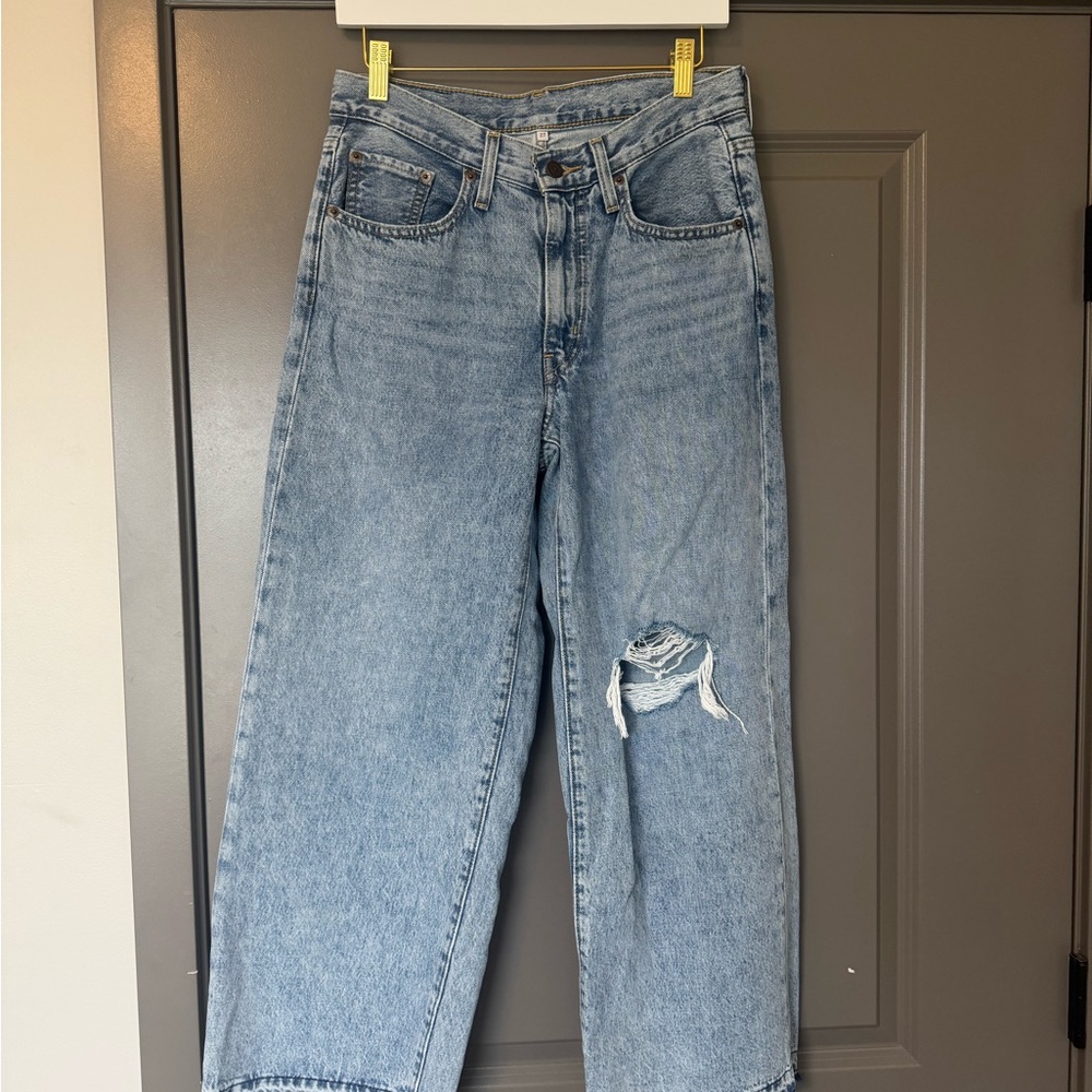 Classic Blue Distressed Women Jeans